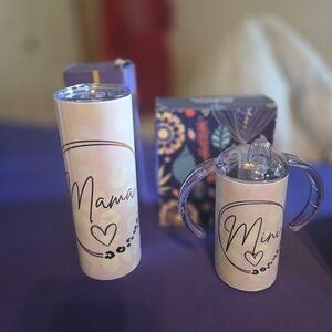 Mama and Mini Tumbler Set - Pink
